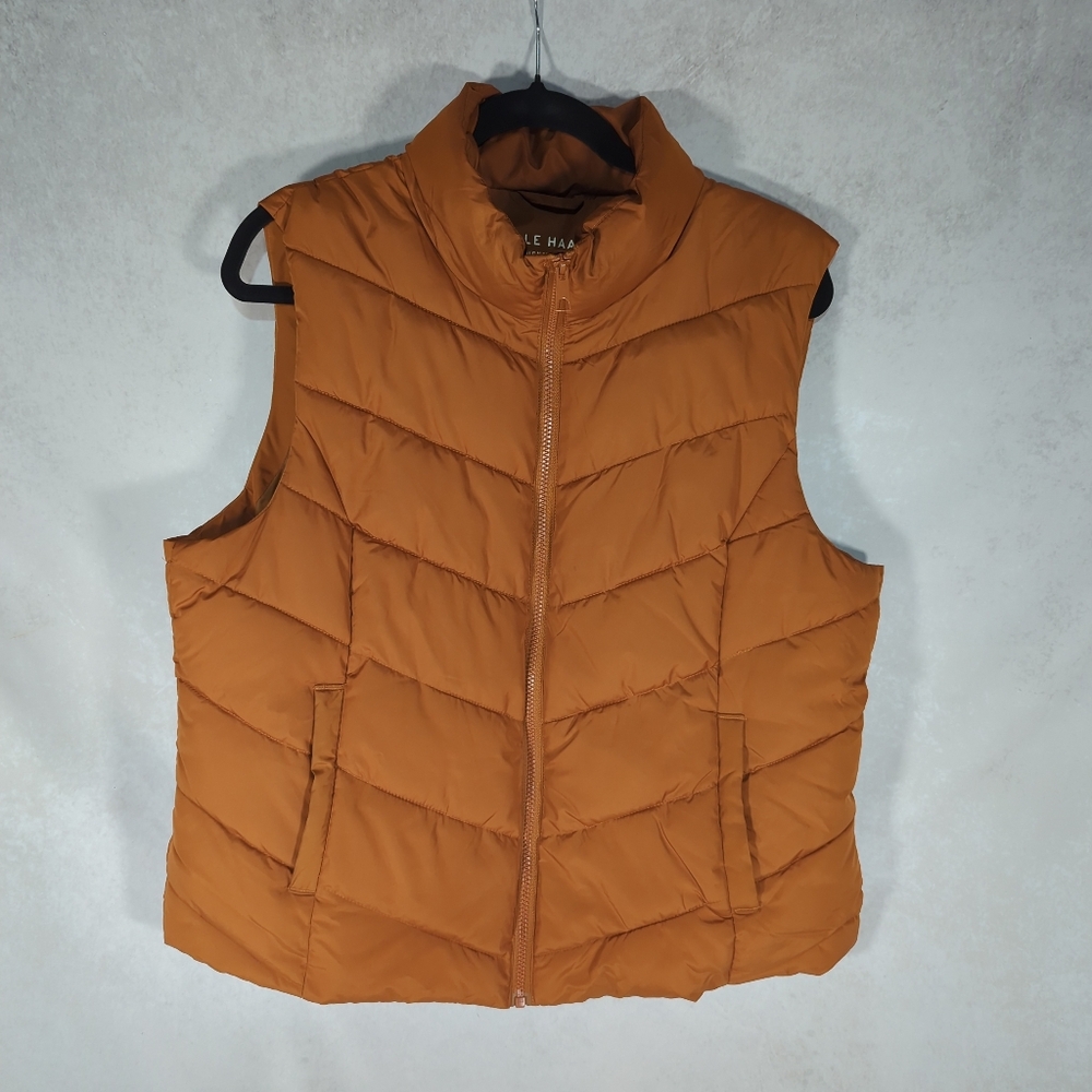 Cole Haan Women's XL Orange Puffer Vest